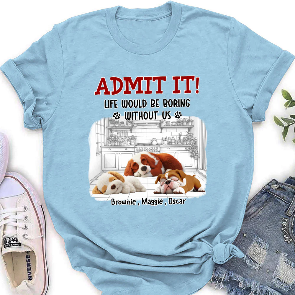 Clothing Would Be Boring Ver 3 - Personalized Custom Women's T-Shirt - Image 2
