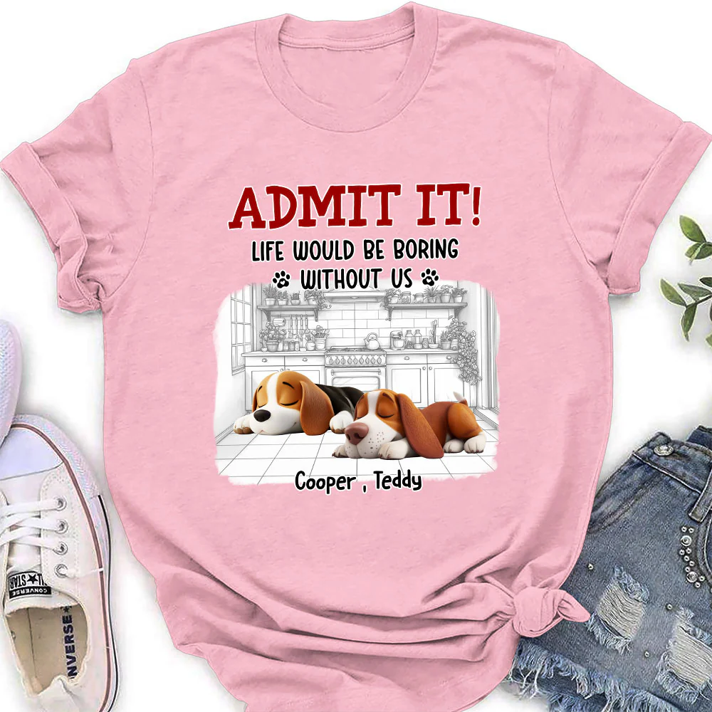 Clothing Would Be Boring Ver 3 - Personalized Custom Women's T-Shirt - Image 3