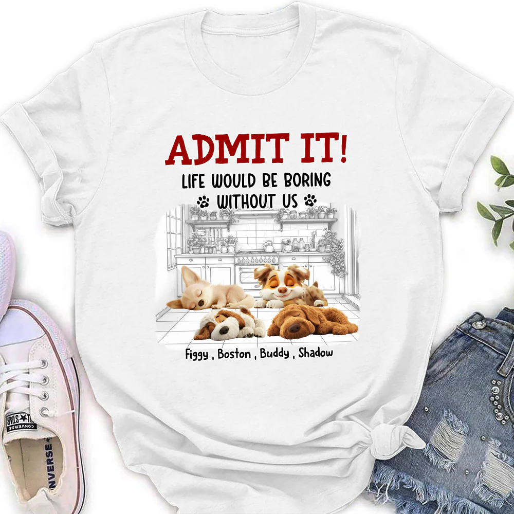Clothing Would Be Boring Ver 3 - Personalized Custom Women's T-Shirt - Image 4