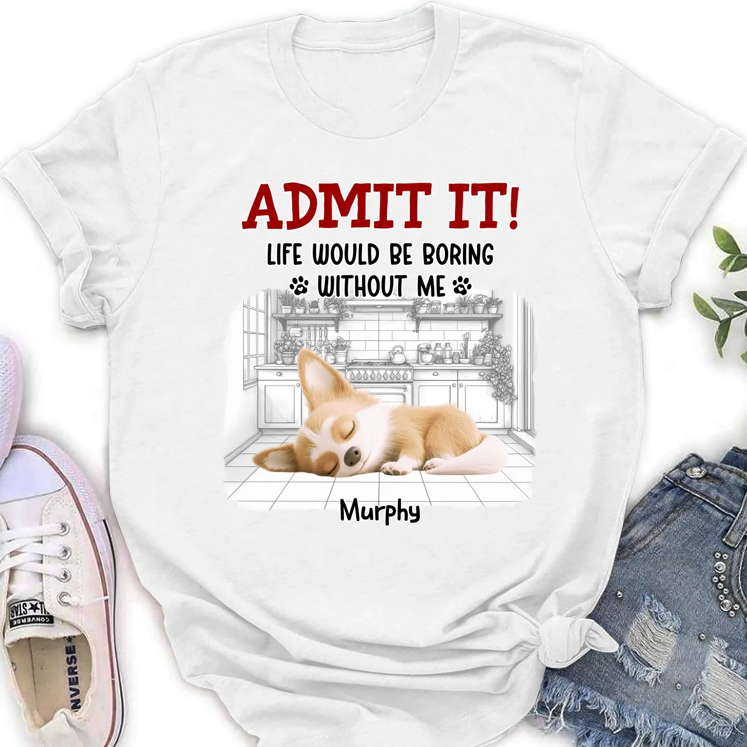 Clothing Would Be Boring Ver 3 - Personalized Custom Women's T-Shirt - Image 5