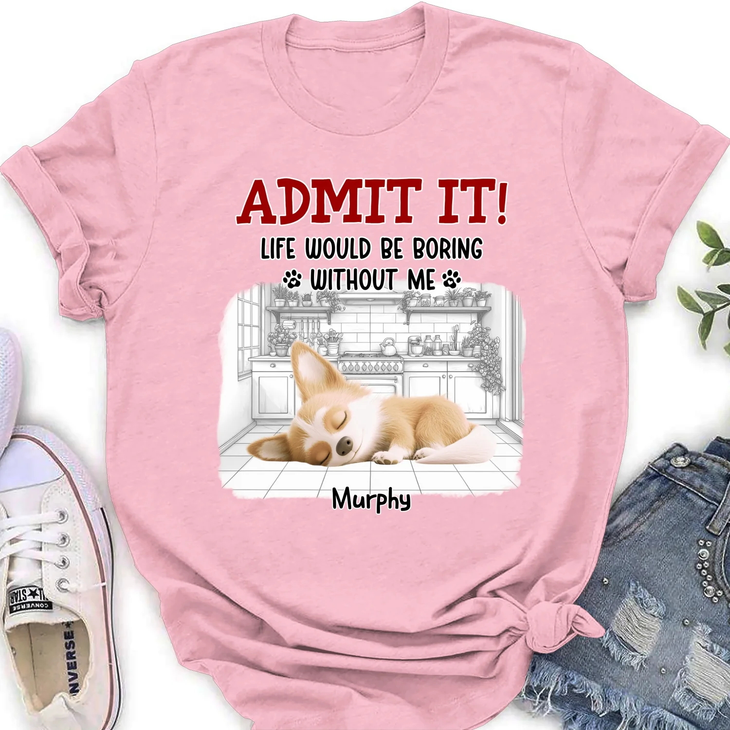Clothing Would Be Boring Ver 3 - Personalized Custom Women's T-Shirt - Image 7