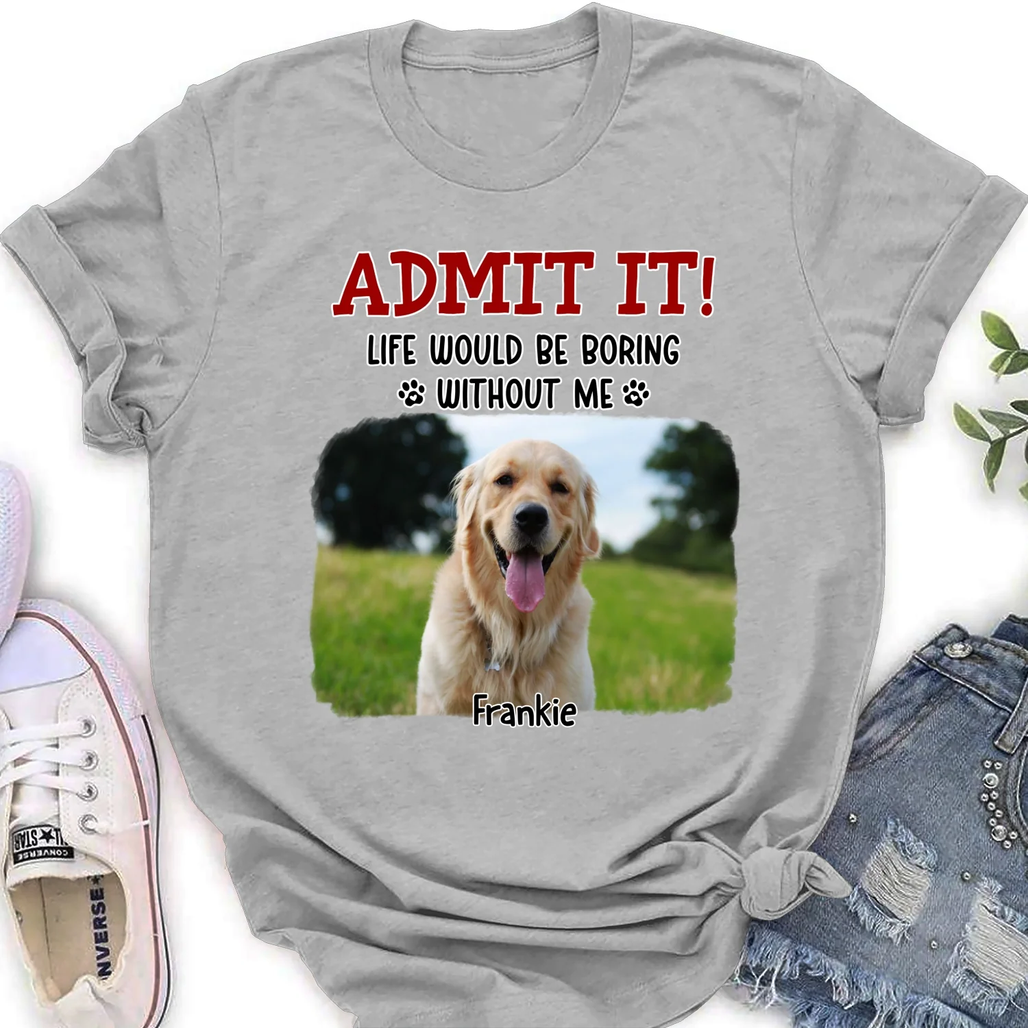 Clothing Would Be Boring Ver 3 Photo - Personalized Custom Women's T-Shirt - Image 3