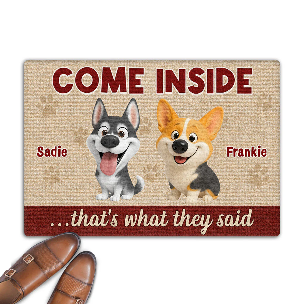 Come Inside - Personalized Custom Doormat