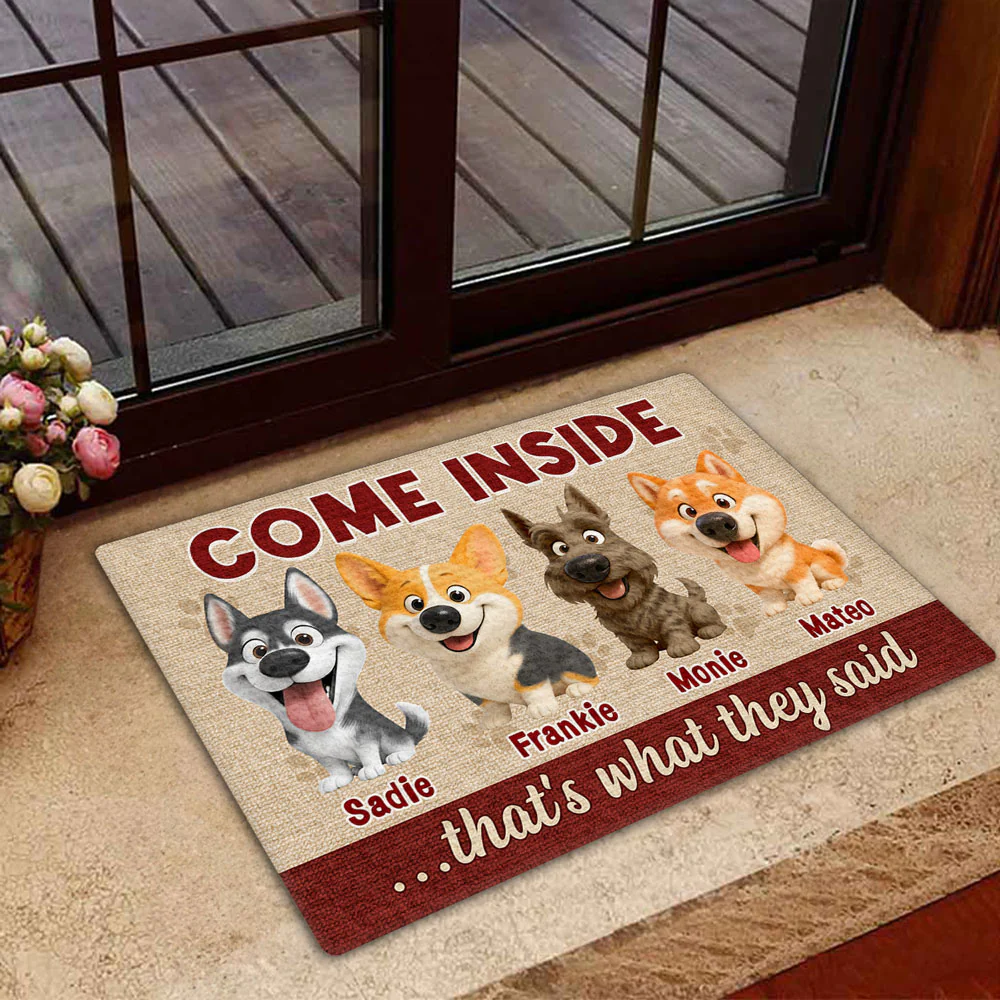 Come Inside - Personalized Custom Doormat - Image 3