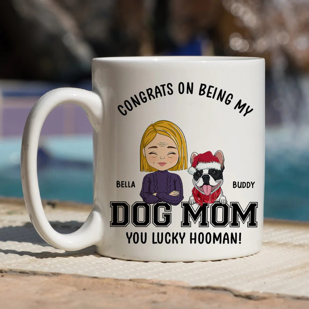 Congrats Dog Dad/Mom - Personalized Custom Coffee Mug - Image 2
