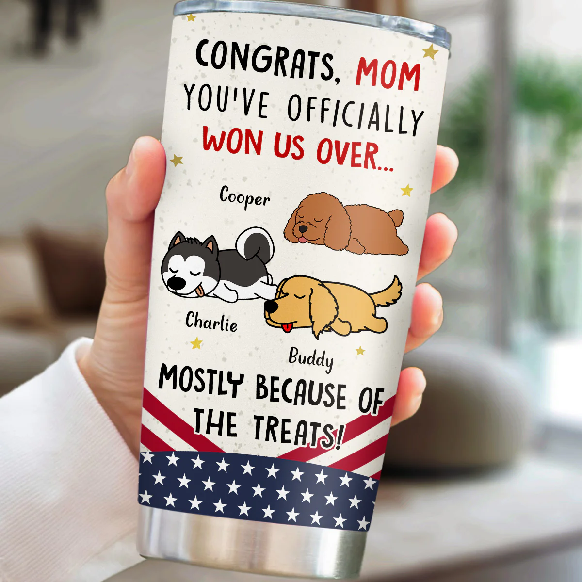 Congrats Dog Dad Mom - Personalized Custom Tumbler - Image 4