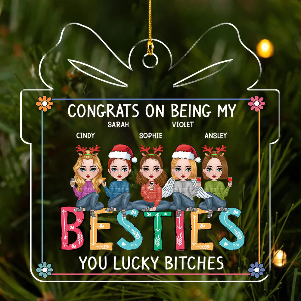 Congrats On - Personalized Custom Acrylic Ornament - Image 2