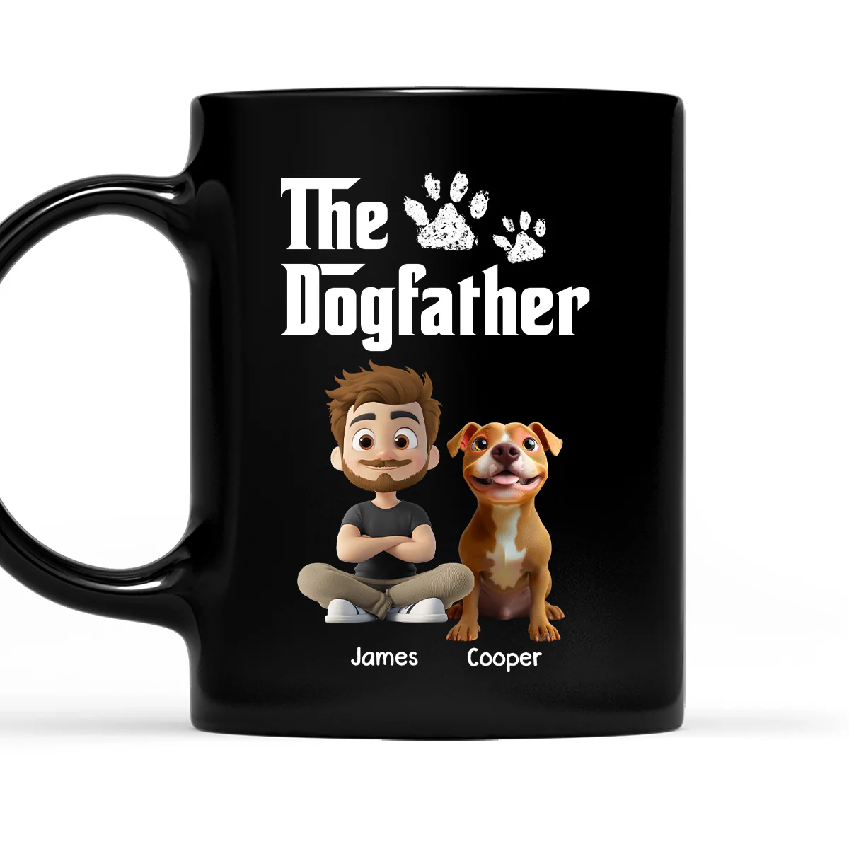 Cool Dog Father - Personalized Custom Coffee Mug