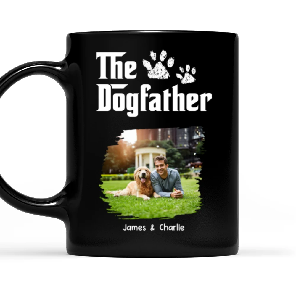 Cool Dog Father Photo - Personalized Custom Coffee Mug - Image 4