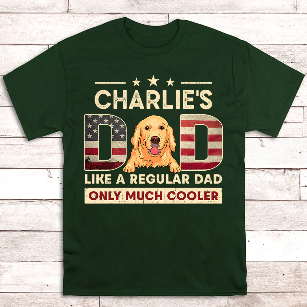 Cooler Dad - Personalized Custom Unisex T-shirt - Image 3