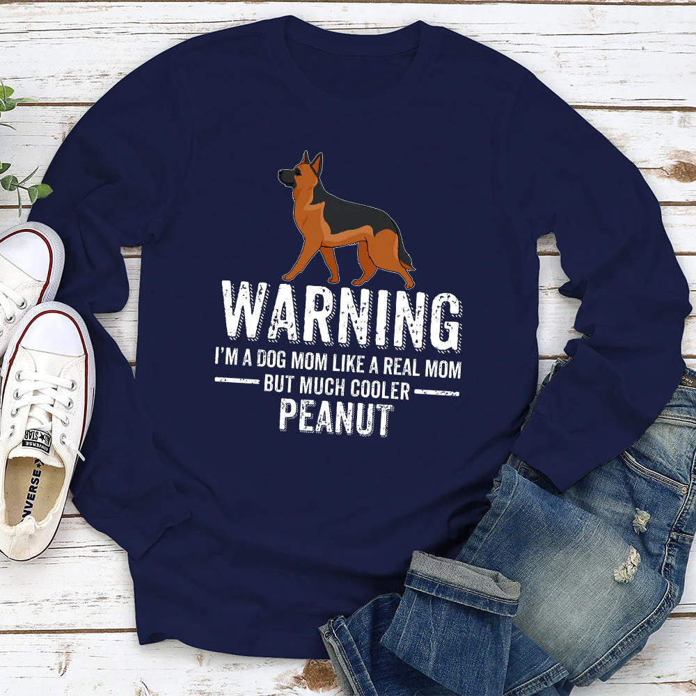 Cooler Than Real Dad - Personalized Custom Long Sleeve T-shirt - Image 3