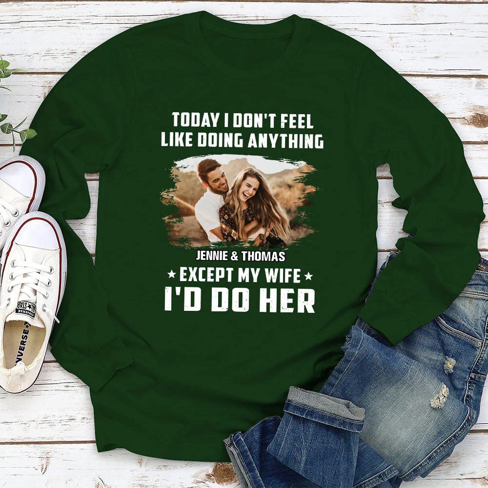Doing Anything - Personalized Custom Long Sleeve T-shirt - Image 3