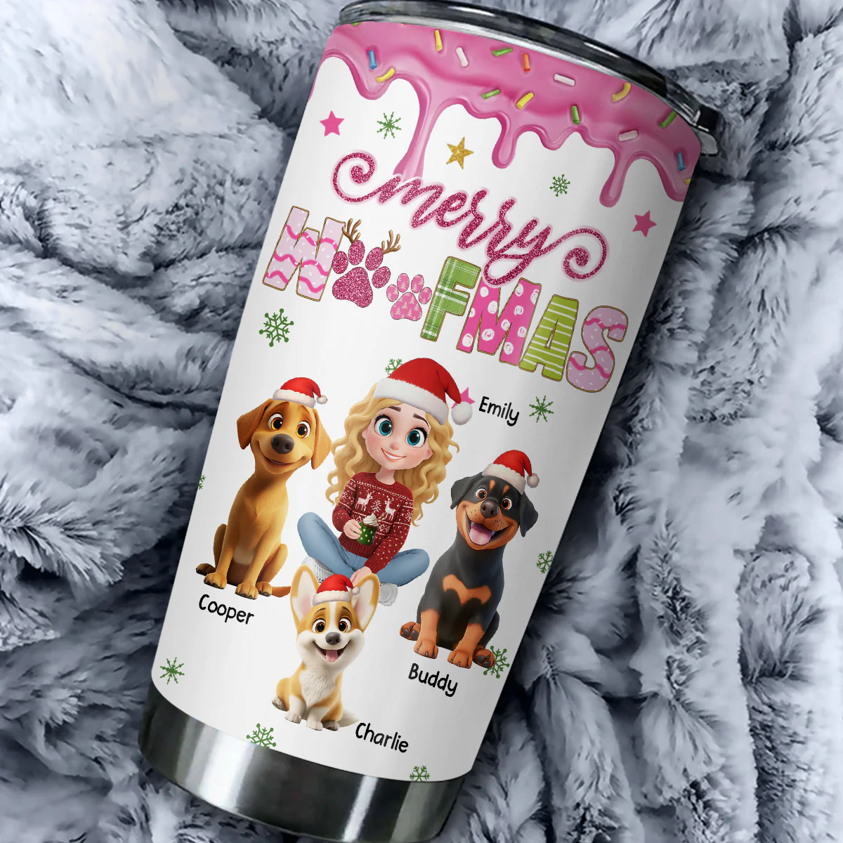 Cozy Holiday - Personalized Custom Tumbler - Image 3