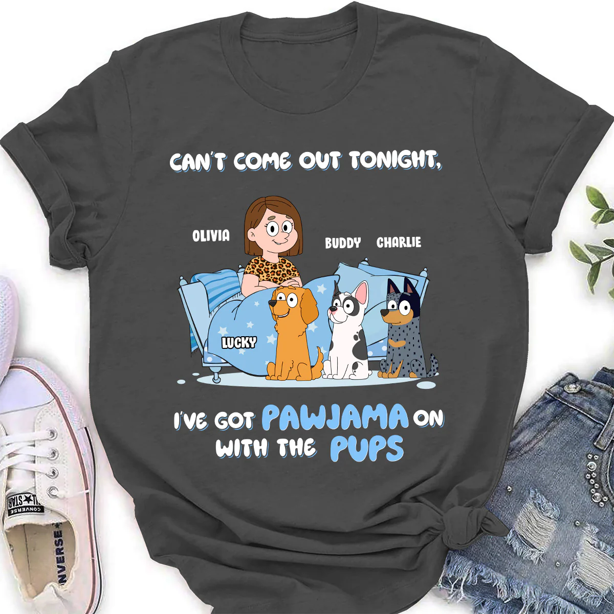 Cozy Night - Personalized Custom Women's T-Shirt - Image 5