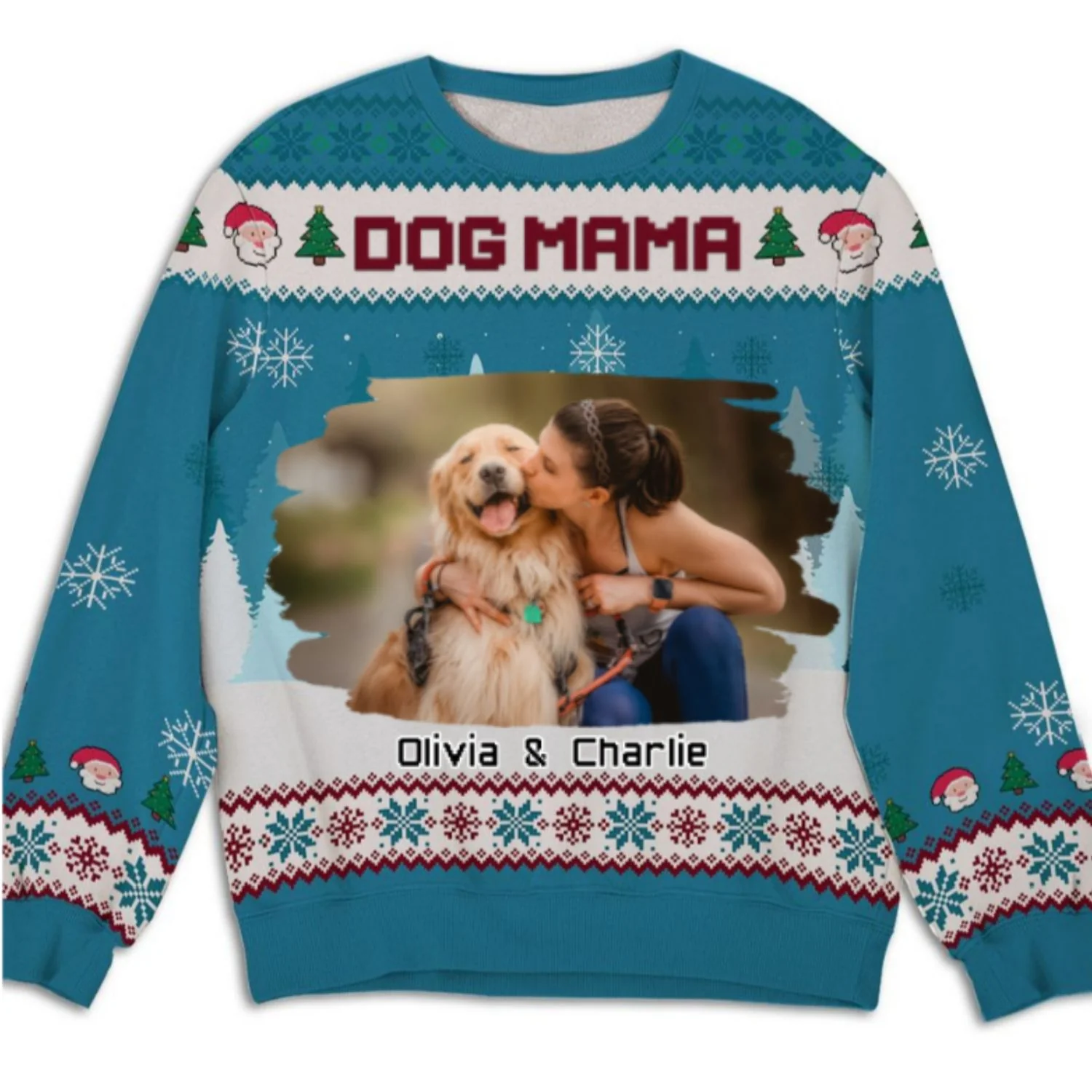 Cozy Season Photo - Personalized Custom All-Over-Print Sweatshirt - Image 2