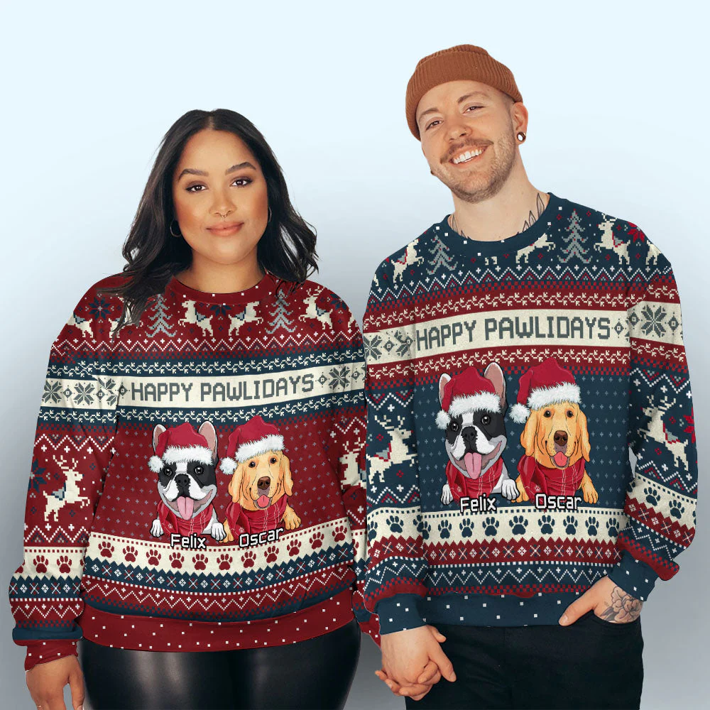 Cozy Winter 2 - Personalized Custom All-Over-Print Sweatshirt - Image 5