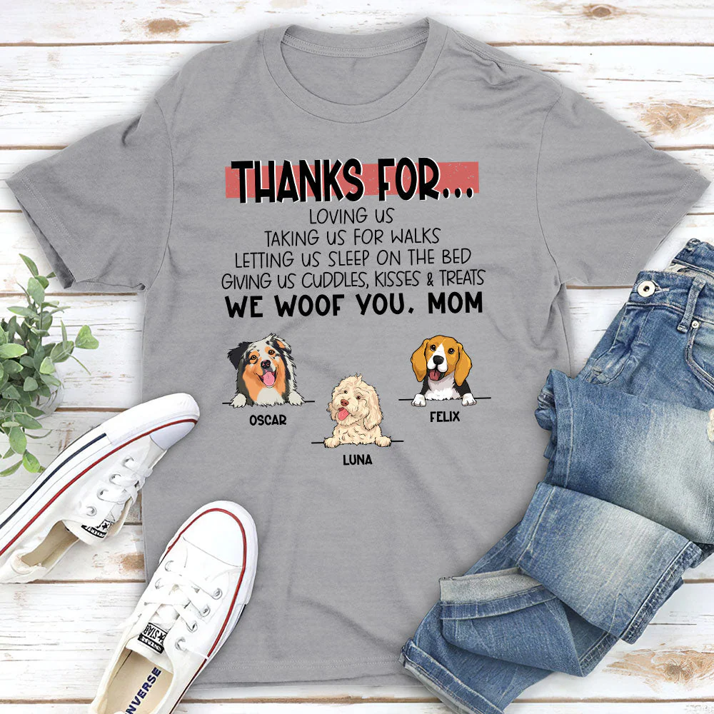 Cuddles Kisses Treats - Personalized Custom Unisex T-shirt - Image 3