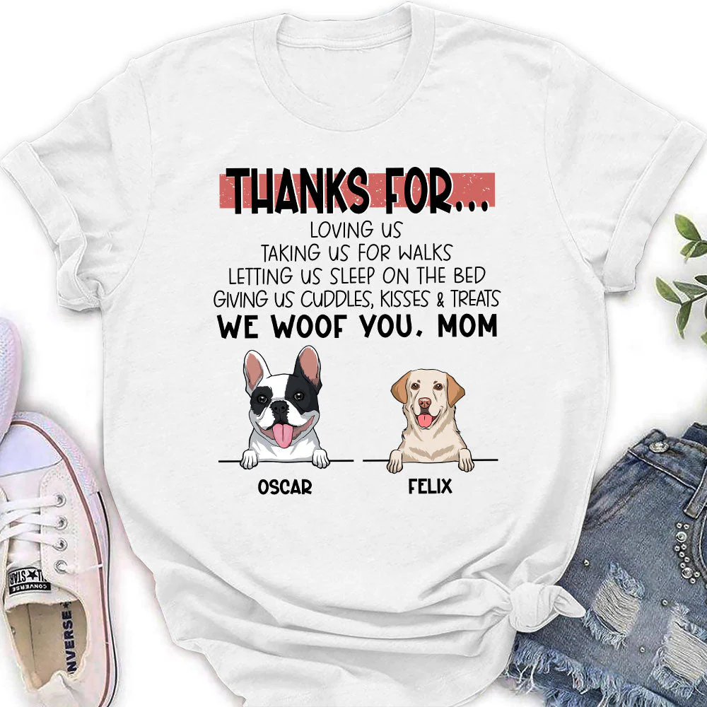 Cuddles Kisses Treats - Personalized Custom Women's T-shirt - Image 2