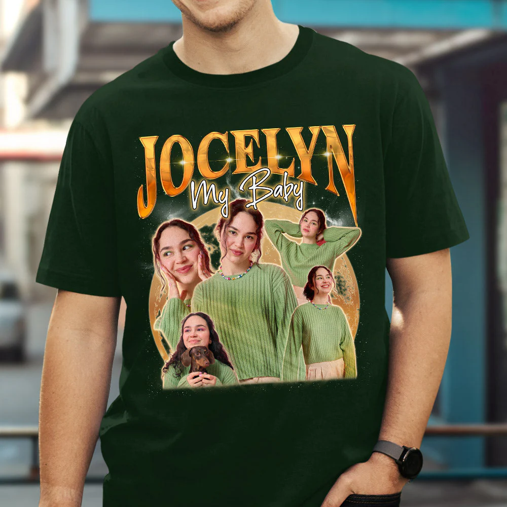 Custom Face Vintage Version 1 - Personalized Custom Unisex T-shirt - Image 3