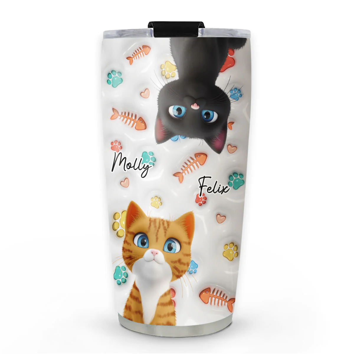 Cute Cat Baby - Personalized Custom 3D Inflated Effect Tumbler