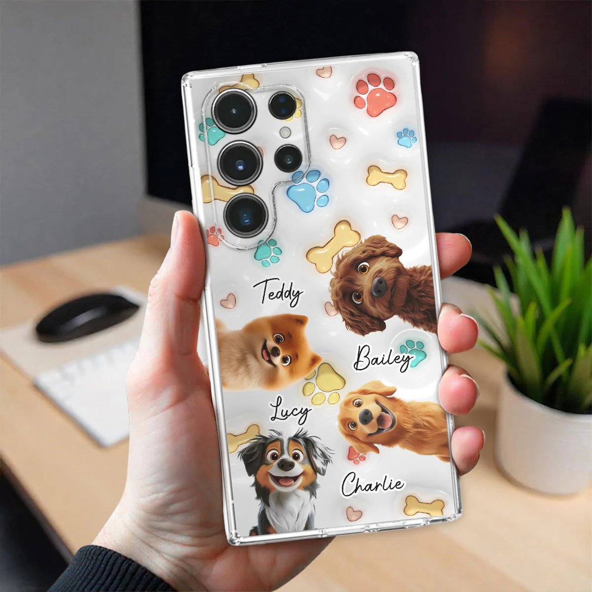 Cute Dog Baby - Personalized Custom 3D Inflated Effect Phone Case - Image 5