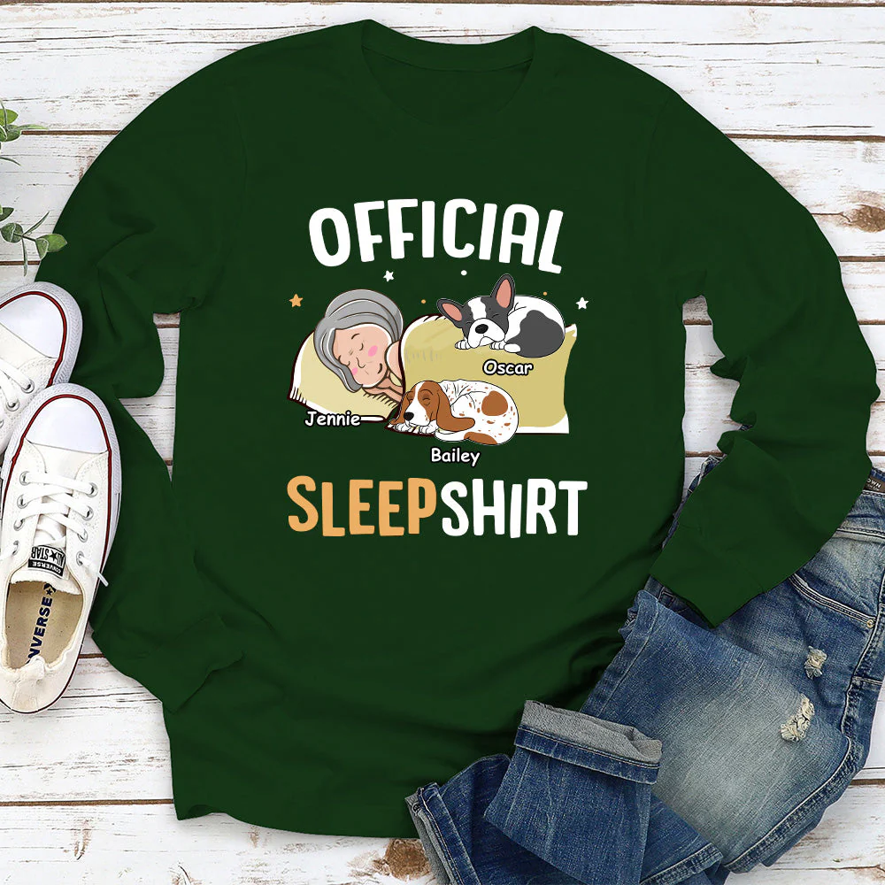 Cute Sleepshirt - Personalized Custom Long Sleeve T-shirt - Image 2