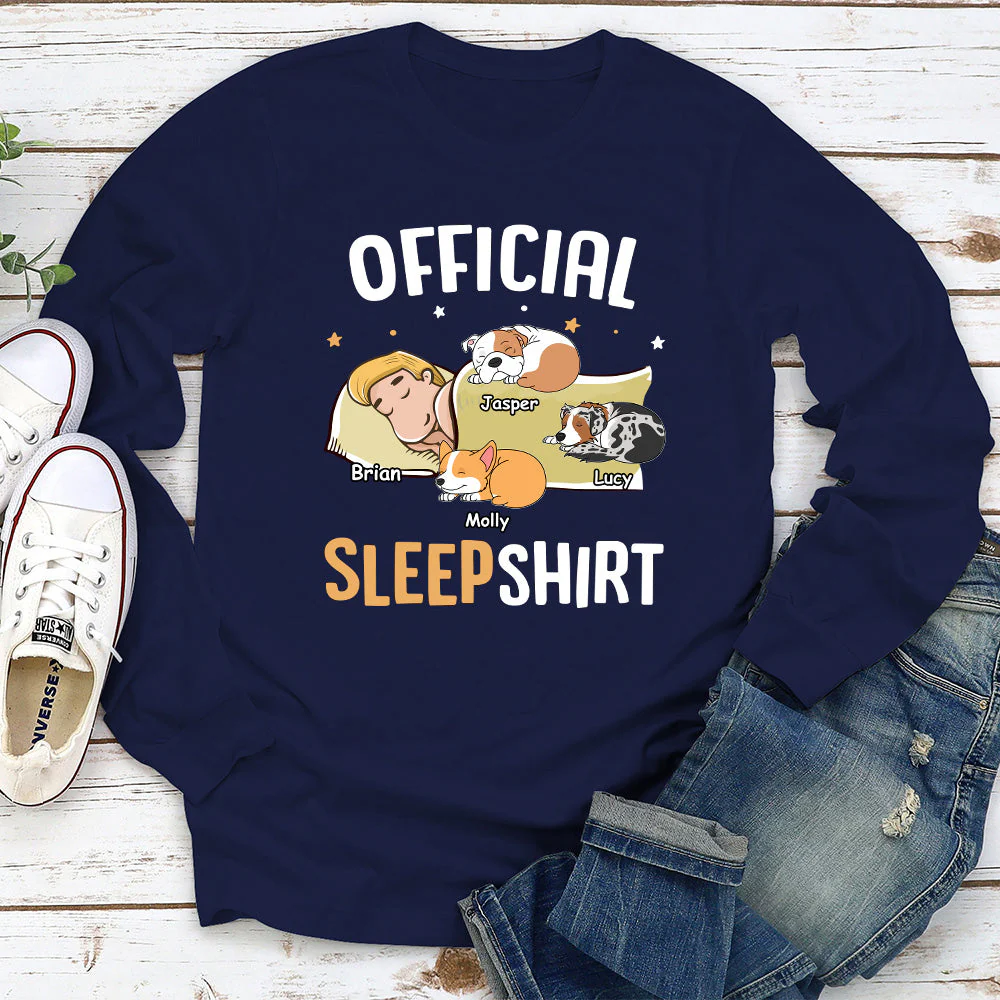 Cute Sleepshirt - Personalized Custom Long Sleeve T-shirt - Image 3