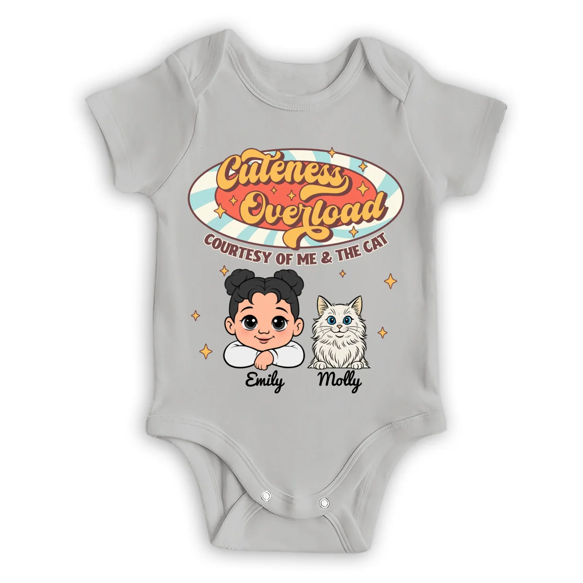 Cuteness Overload - Personalized Custom Baby Onesie - Image 7