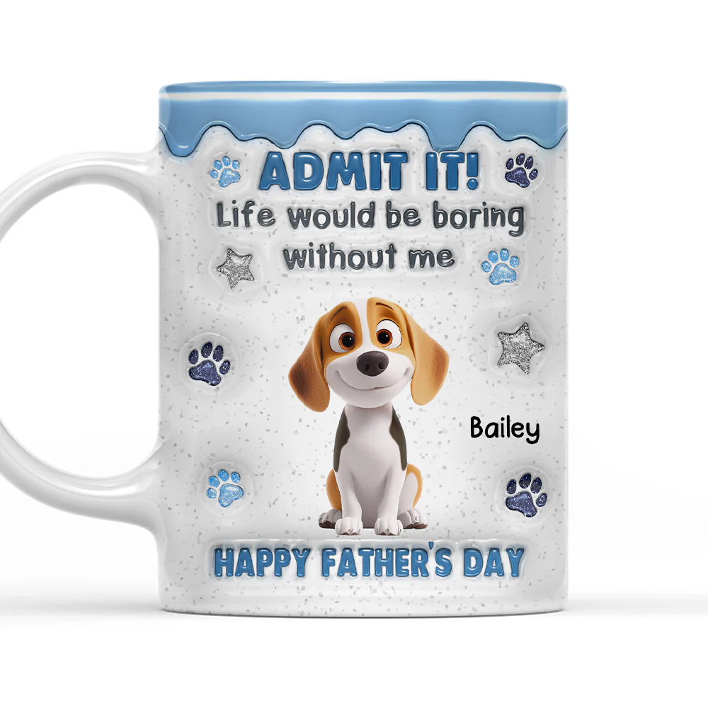 Dad Has No Choice - Personalized Custom 3D Inflated Effect Coffee Mug