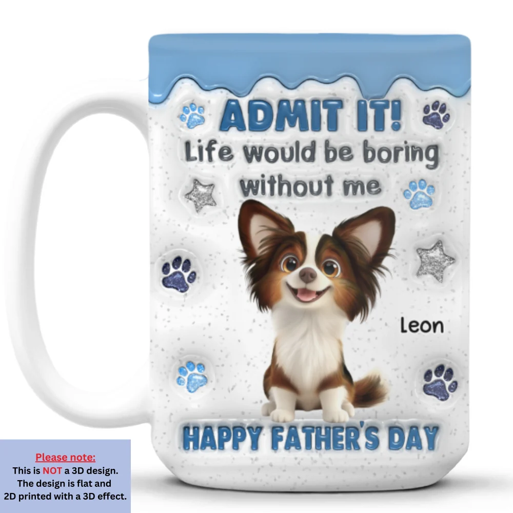 Dad Has No Choice - Personalized Custom 3D Inflated Effect Coffee Mug - Image 8