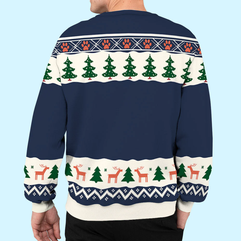 Dad Mom Winter - Personalized Custom All-Over-Print Sweatshirt - Image 7
