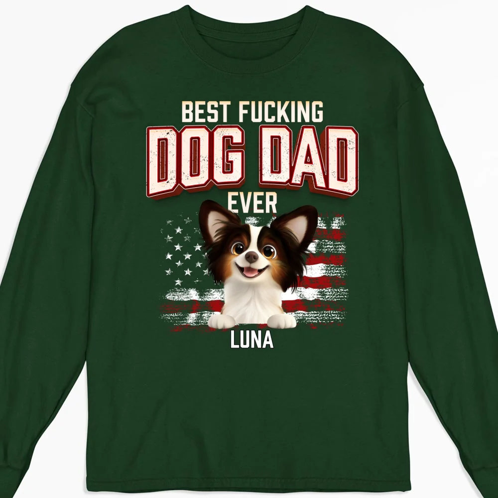 Dad Of The Year - Personalized Custom Long Sleeve T-shirt - Image 6