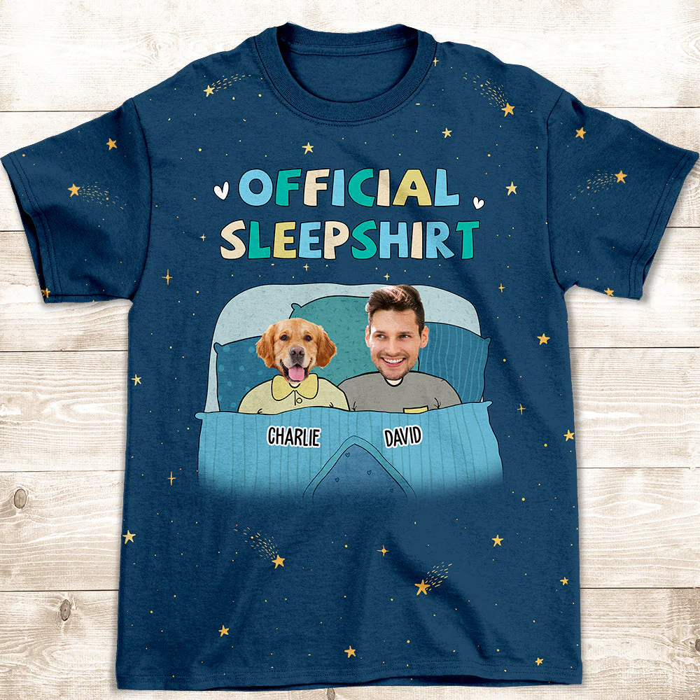Dad Sleepshirt - Personalized Custom Photo All-over-print T-shirt - Image 3