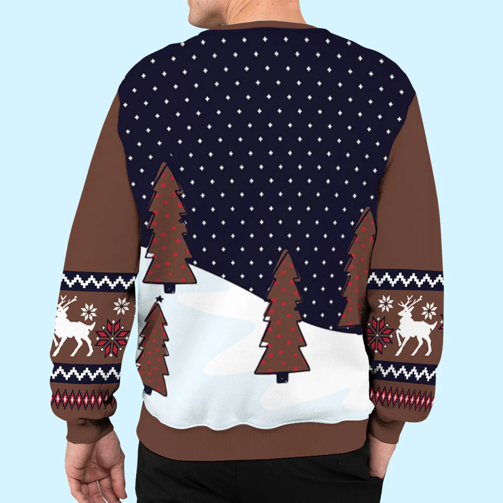 Dashing Through The Snow - Personalized Custom All-Over-Print Sweatshirt - Image 6