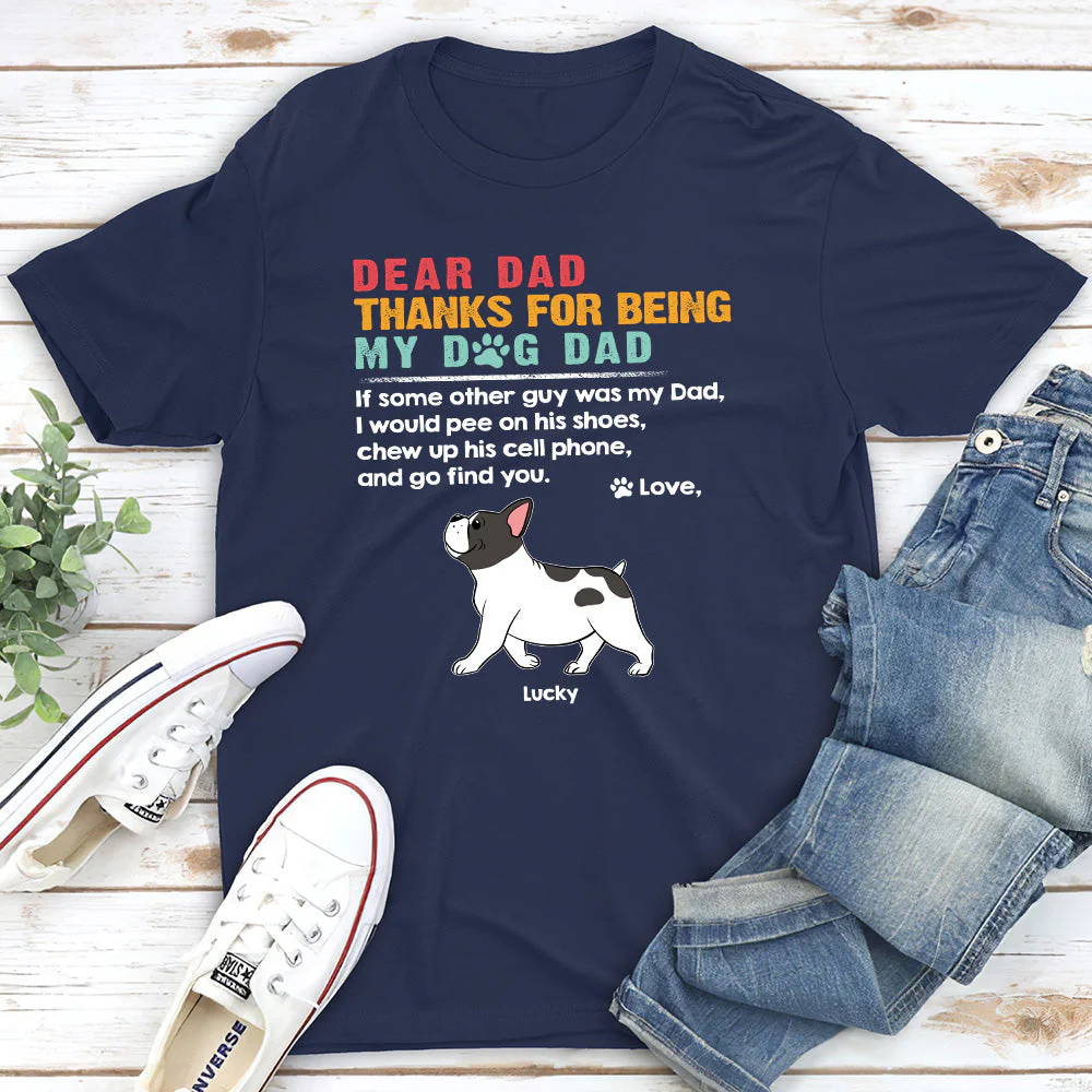 Dear Dad Mom Mum - Personalized Custom Unisex T-shirt - Image 2