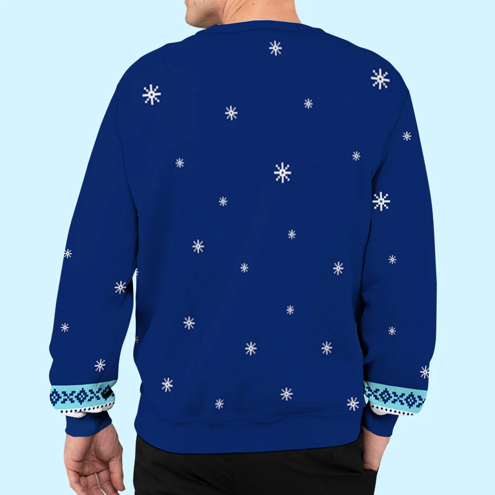 Dear Dad Mom Xoxo - Personalized Custom All-Over-Print Sweatshirt - Image 7