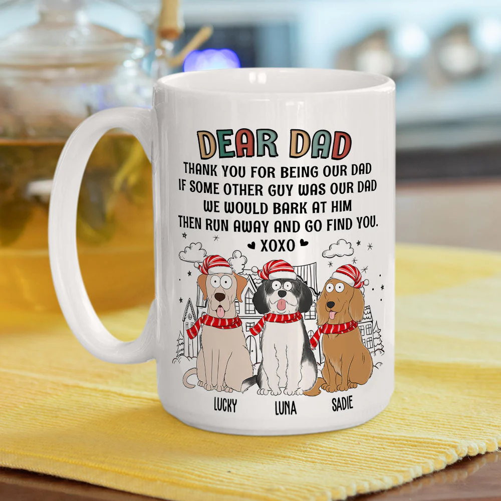 Dear Dad XOXO - Personalized Custom Coffee Mug - Image 3