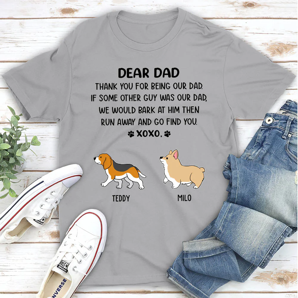 Dear Dad Xoxo - Personalized Custom Unisex T-shirt - Image 3