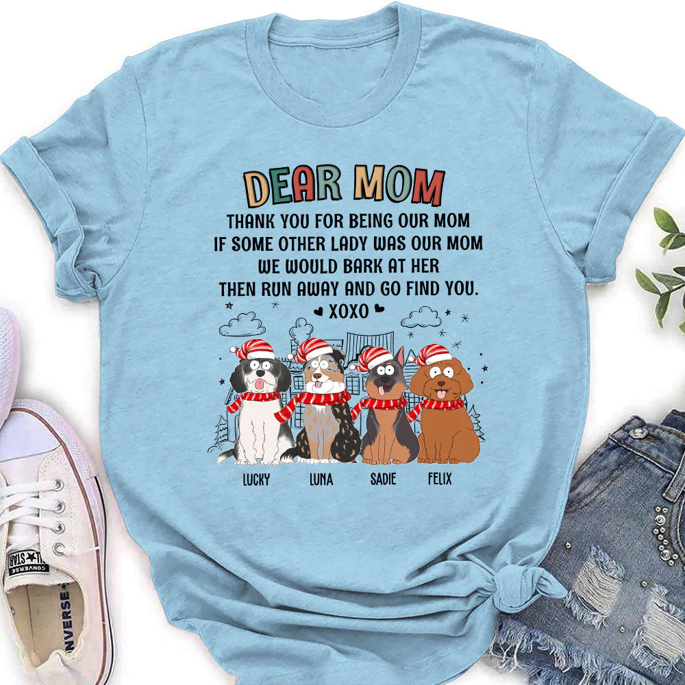 Dear Dad XOXO  - Personalized Custom Women's T-shirt - Image 3