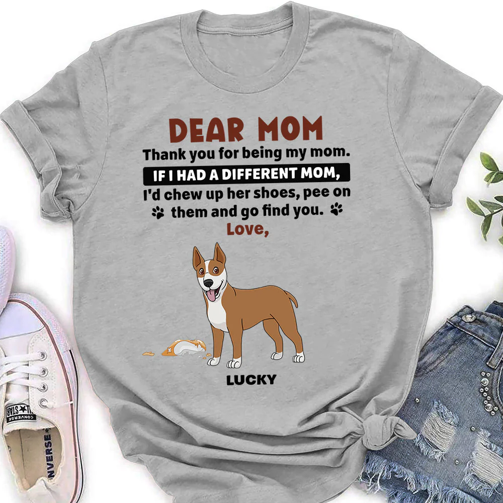 Dear Mom - Personalized Custom Women's T-shirt