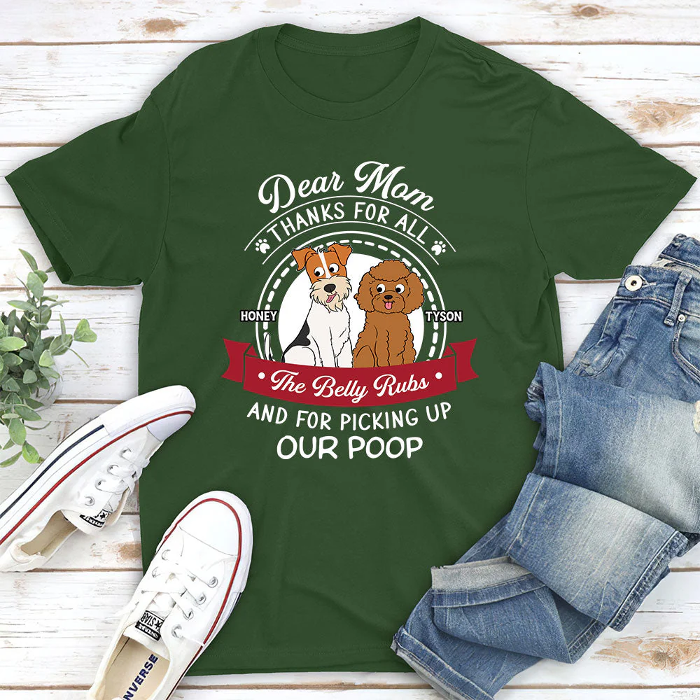 Dear Mom Thanks - Personalized Custom Unisex T-shirt - Image 5