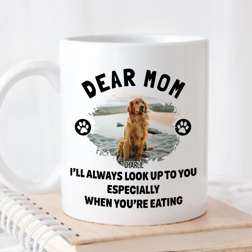 Dear Mom We Look Up - Personalized Custom Coffee Mug - Image 4
