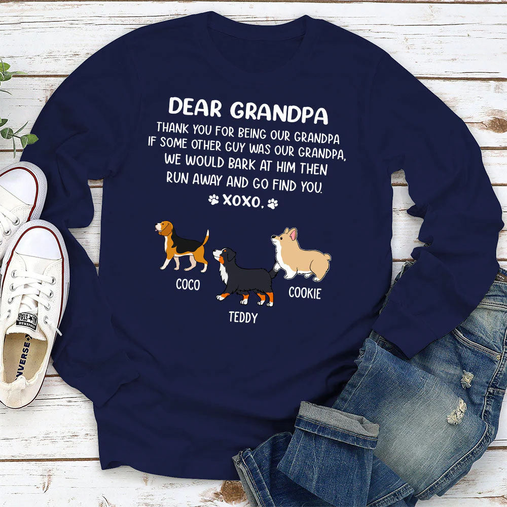 Dear Mom Xoxo 2 - Personalized Custom Long Sleeve T-shirt - Image 2
