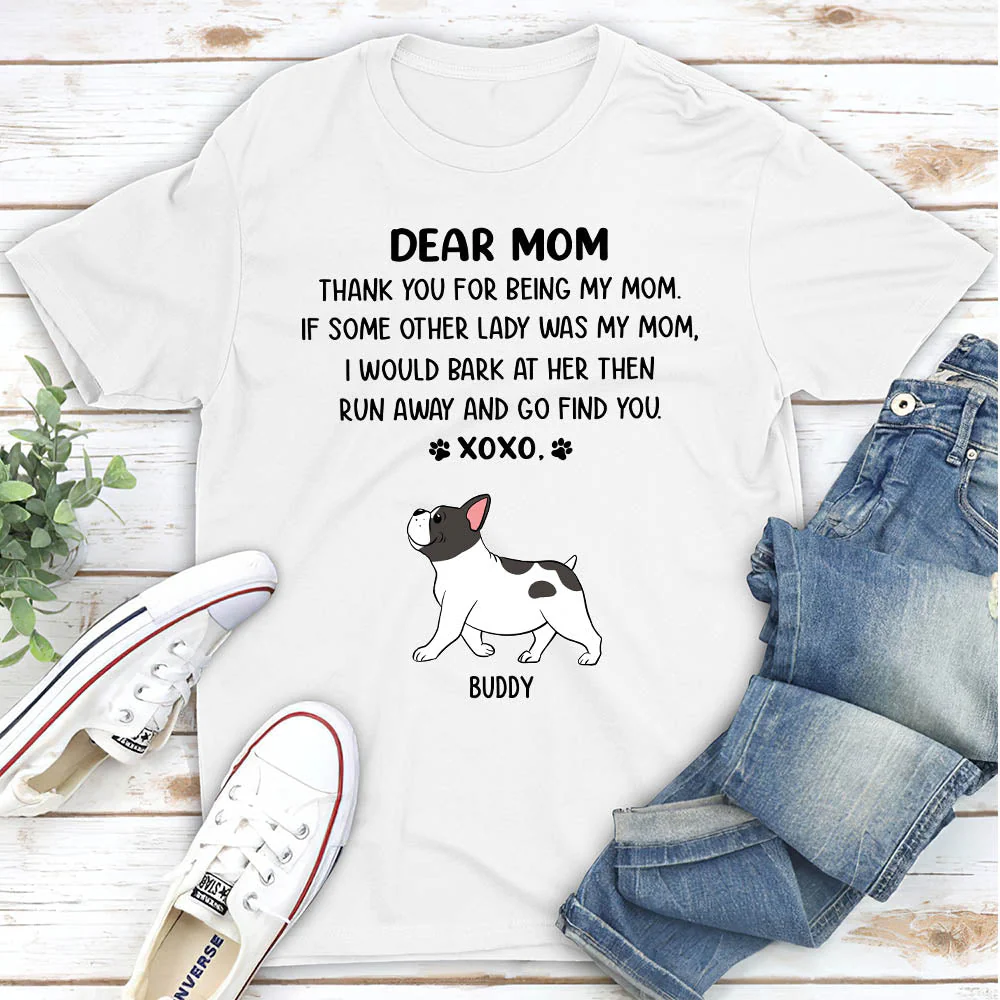 Dear Mom Xoxo - Personalized Custom Unisex T-shirt - Image 2