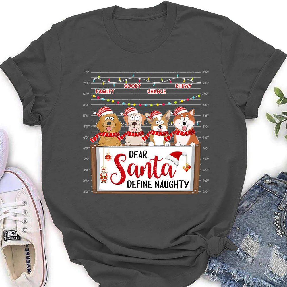 Define Naughty - Personalized Custom Women's T-shirt - Image 4