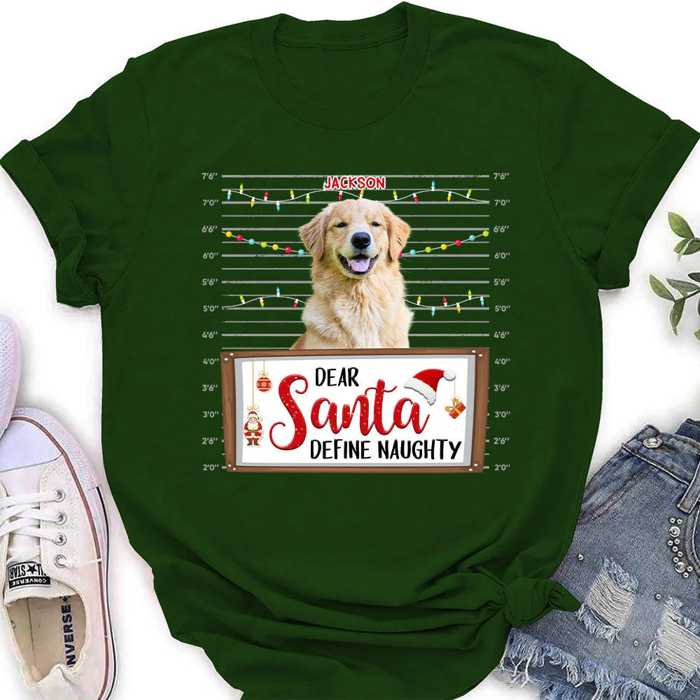 Define Naughty - Personalized Custom Women's T-shirt - Image 5