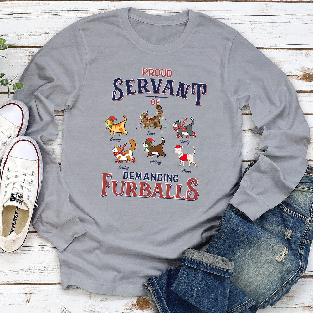 Demanding Furball - Personalized Custom Long Sleeve T-shirt - Image 2