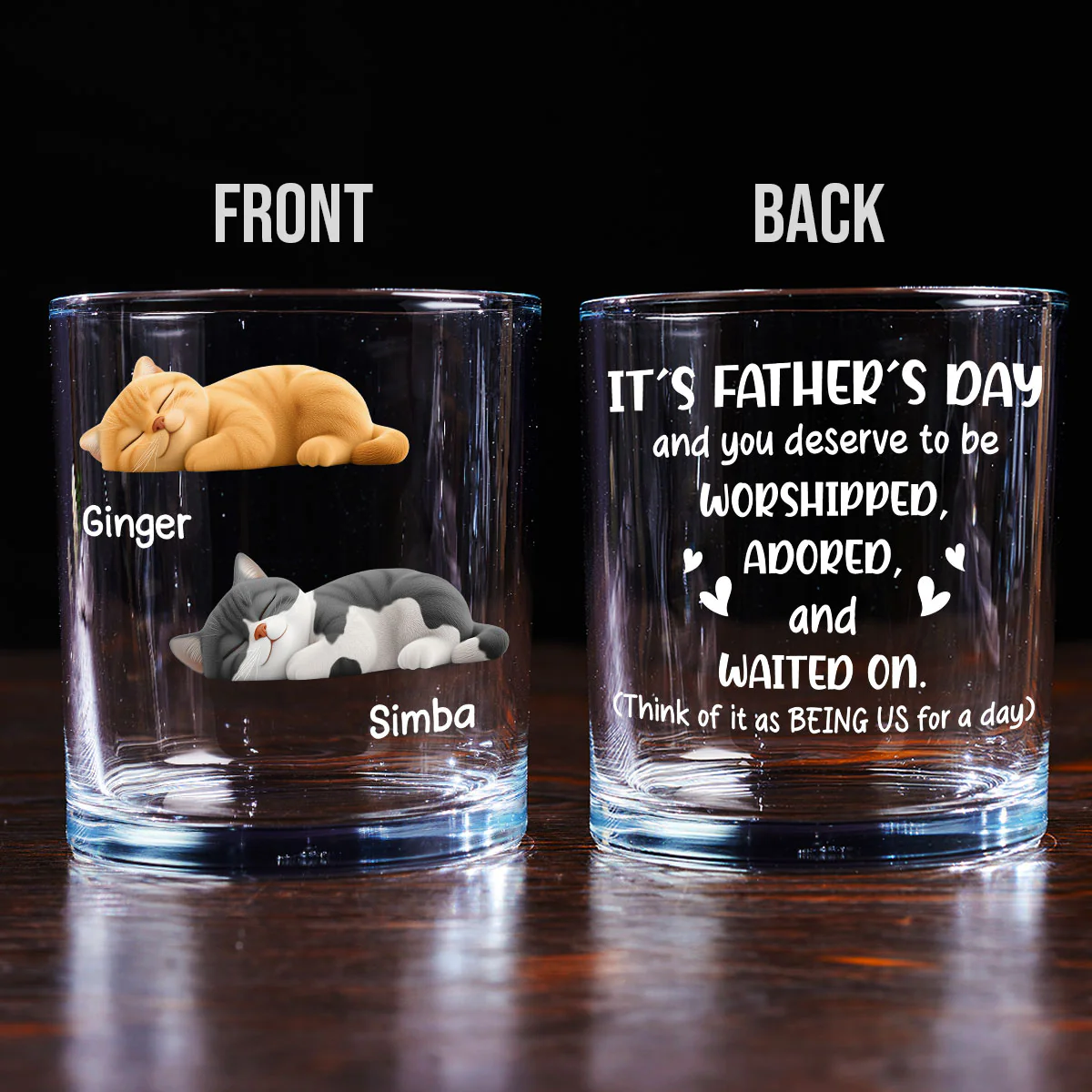 Deserve To Be - Personalized Custom Whiskey Glass - Image 2