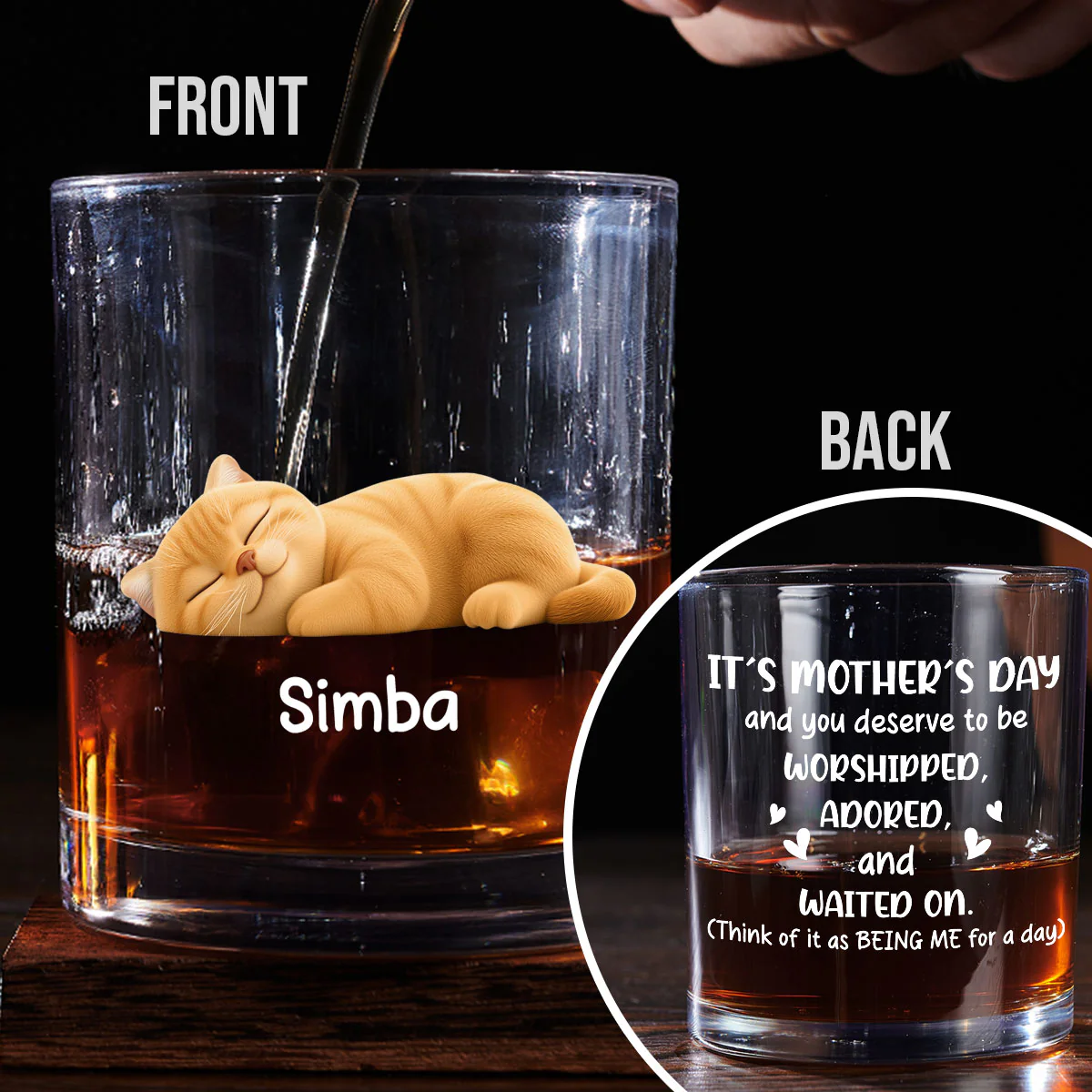 Deserve To Be - Personalized Custom Whiskey Glass - Image 5