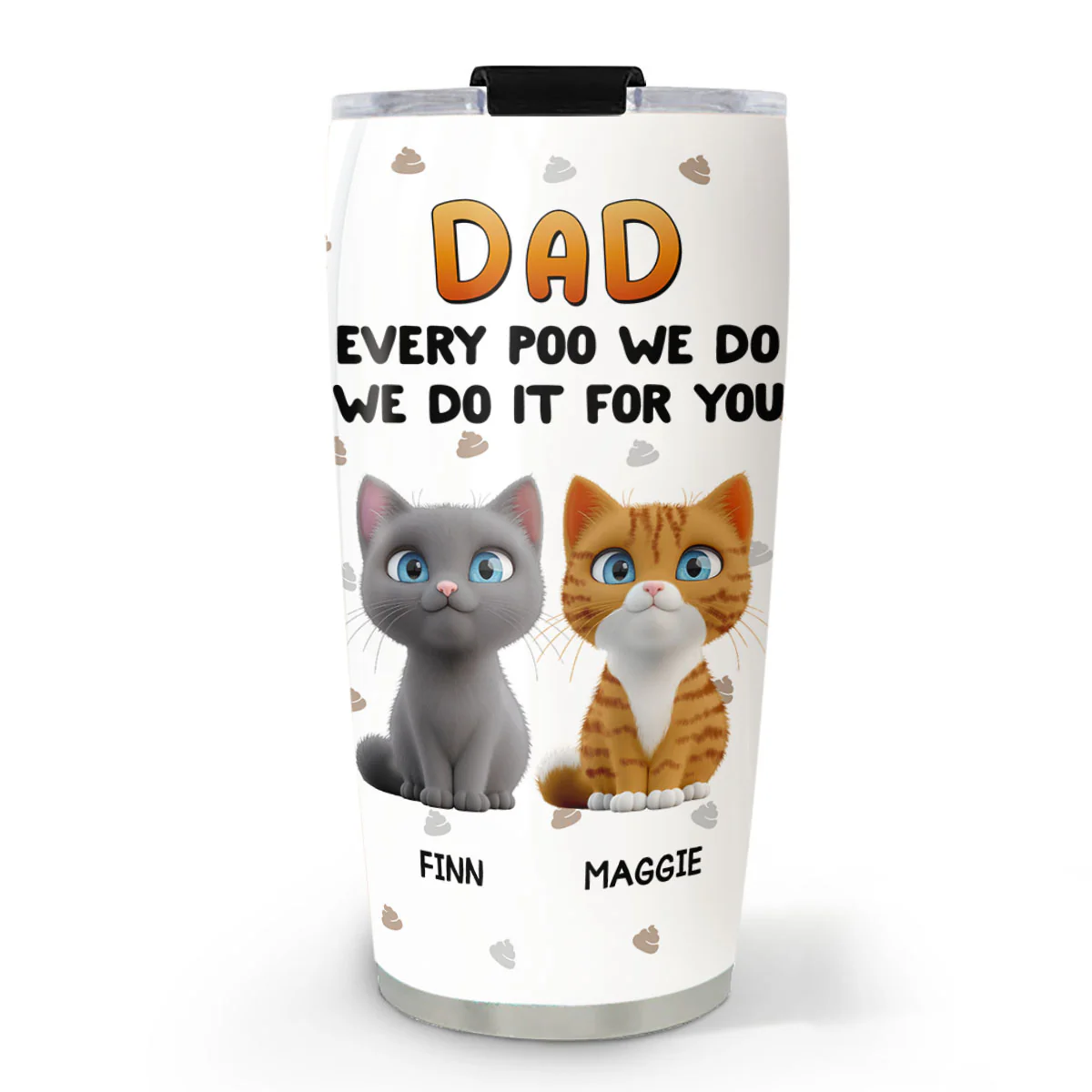 Do It For You Cat Dad Mom - Personalized Custom Tumbler